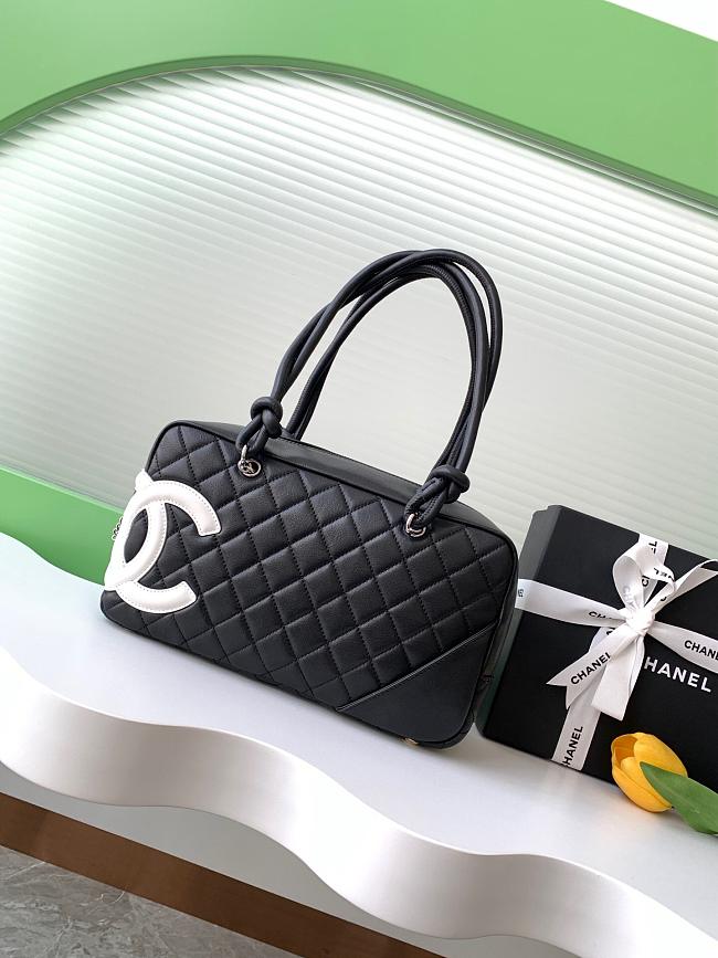 Chanel Black Quilted Leather Cambon 27x10x15cm - 1