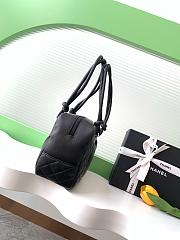 Chanel Black Quilted Leather Cambon 27x10x15cm - 4