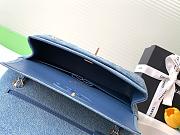 Chanel Blue in Denim Crossbody Bag Size 25CM - 2