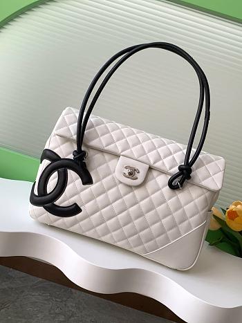 Chanel Cambon Flap Tote Quilted AS6340 Size 24x33x11cm