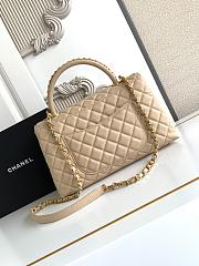 Chanel Coco Handle Top Flap Beige Bag 29CM - 3