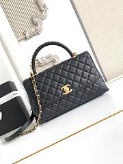 Chanel Coco Handle Top Flap Black Bag 29CM - 5