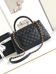 Chanel Coco Handle Top Flap Black Bag 29CM - 3