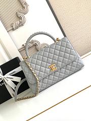 Chanel Coco Handle Top Flap Grey Bag 29CM - 3