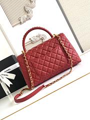 Chanel Coco Handle Top Flap Red Bag 29CM - 2