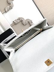 Chanel Coco Handle Top Flap White Bag 29CM - 5