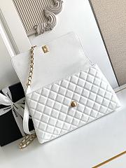 Chanel Coco Handle Top Flap White Bag 29CM - 2