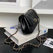 Chanel Flap Bag Metalic Black Size 20×11×5cm - 6
