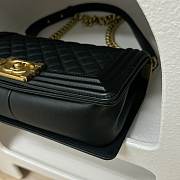 Chanel Handbag Large Boy Gold-Tone Metal 25CM - 4