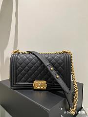 Chanel Handbag Large Boy Gold-Tone Metal 25CM - 6