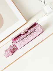 Chanel Pink Flap Mirror Bag with Star Size 24CM - 2