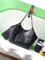 Chanel Shopping Bag Black Calfskin 31x47x11cm - 5
