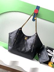 Chanel Shopping Bag Black Calfskin 31x47x11cm - 3