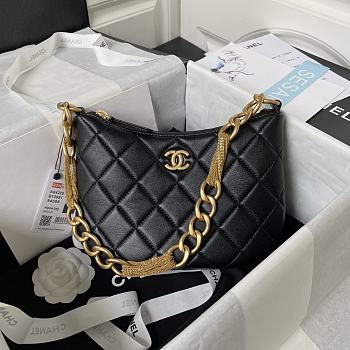 Chanel Should Bag Black AS4220 Size 24x17x6cm
