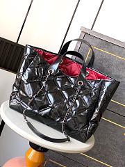 Chanel Tote Bag Black Leather Size 40CM - 4