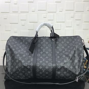 LV  Keepall Bandoulière 50 Black 41414 Size 50x23x29cm