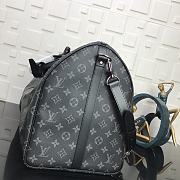 LV  Keepall Bandoulière 50 Black 41414 Size 50x23x29cm - 3