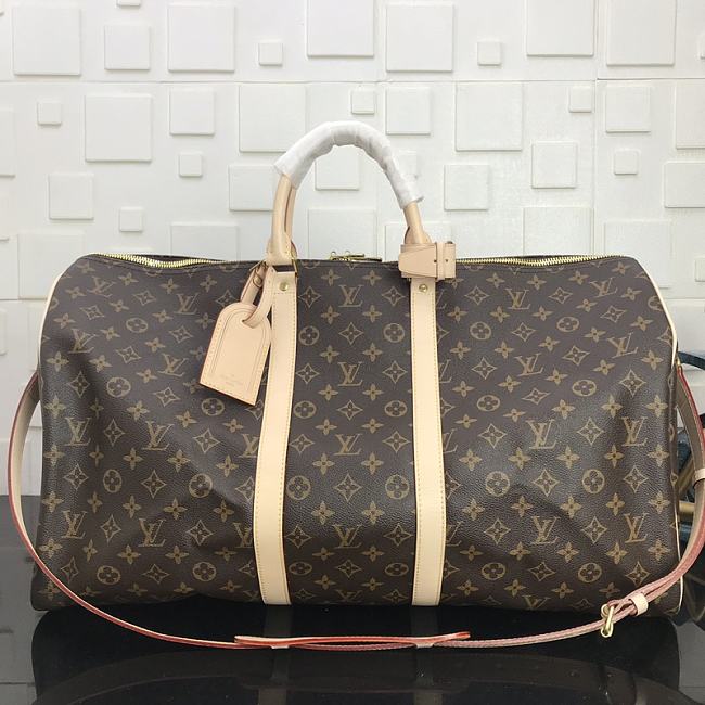 LV  Keepall Bandoulière 50 Brown 41414 Size 50x23x29cm - 1