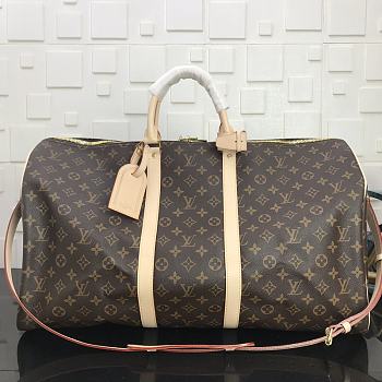 LV  Keepall Bandoulière 50 Brown 41414 Size 50x23x29cm