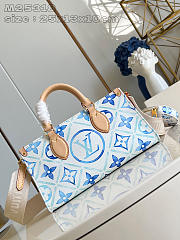 LV OnTheGo East West Blue Size 25x13x10cm - 4