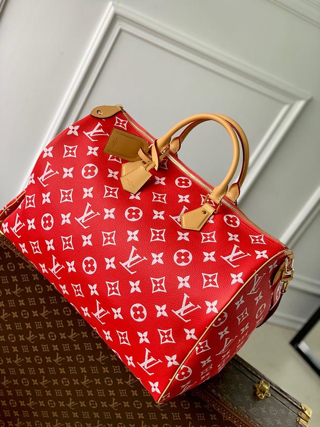 LV Speedy P9 Bandoulière50 Red M46961 Size 50x23x29cm - 1