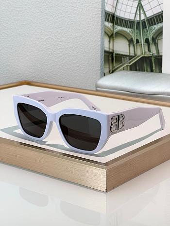 Balenciaga Sunglasses White Silver BB 0361