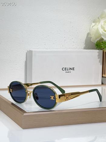 Celine Sunglasses Blue Gold CL1478