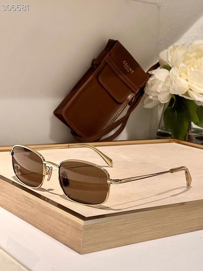 Celine Sunglasses Gold Brown CL40285 - 1