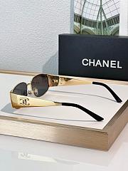 Chanel Sunglasses Gold Black 08846 - 3