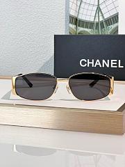 Chanel Sunglasses Gold Black 08846 - 2