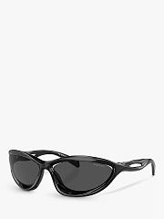 Prada 0PR A23 Women's Wrap Sunglasses Black - 3