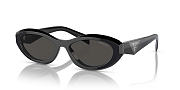 Prada Oval Black Dark Grey PR26ZS Black - 3