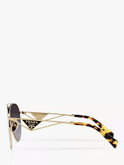 Prada PR 73ZS Aviator Sunglasses Pale Gold - 4