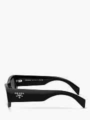 Prada PR A01S Rectangular Sunglasses Black - 4