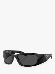 Prada PR A14S Wrap Sunglasses BlackGrey - 5