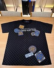 LV Damier Short-Sleeved Signature Crewneck - 3