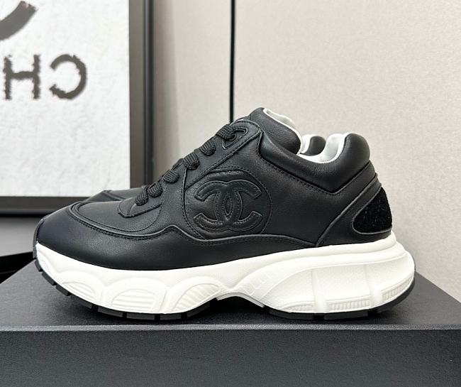 Chanel CC Logo Sneaker Black W32330 - 1