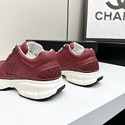 Chanel CC Logo Sneaker Red White W32330 - 3