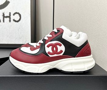 Chanel CC Logo Sneaker Black Red W32330