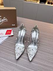 Christian Louboutin Degraqueen Pump Silver 10cm - 4