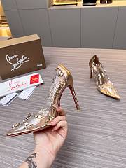 Christian Louboutin Degraqueen Pump Gold 10cm - 2