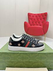Gucci Ace Embroidered Bees And Stars Black - 3