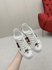 Gucci Ace Embroidered Bees And Stars White - 3