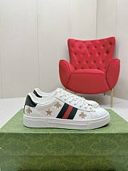 Gucci Ace Embroidered Bees And Stars White - 2