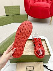 Gucci Ace GG Crystal Canvas Red Sneakers - 4