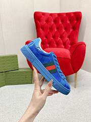 Gucci Ace GG Crystal Canvas Blue Sneakers - 2