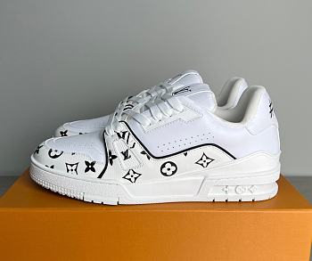Louis Vuitton LV Trainer White Brown Monogram