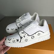 Louis Vuitton LV Trainer White Brown Monogram - 3