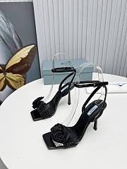 Prada Heeled Stiletto Heels with Flower Black - 2