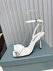 Prada Heeled Stiletto Heels with Flower White - 1